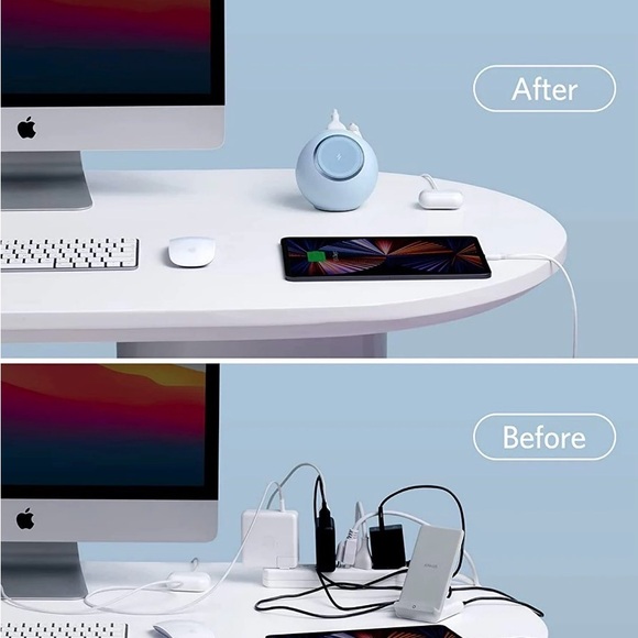 Anker 637 Magnetic Charging Station in Ice Blue - Picture 3 of 5